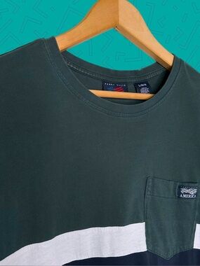 Vintage Perry Ellis Pocket Tee Shirt